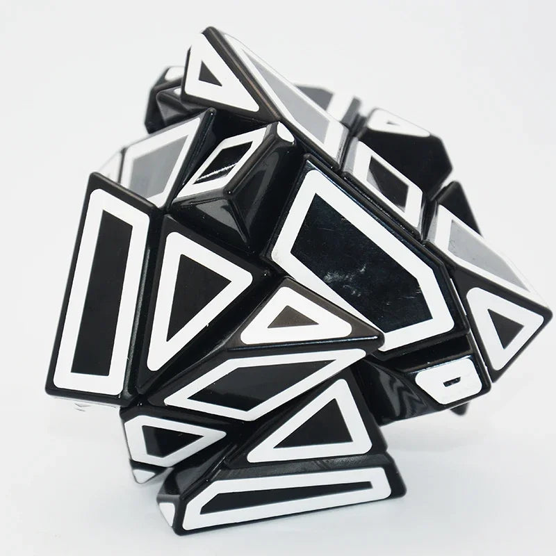 Lefun FangCun Ghost 6cm Cube Magico 3x3 Strange-shape Cube Magic Puzzle Hollow Sticker SpeedCube Educational Toys Ghost Cube
