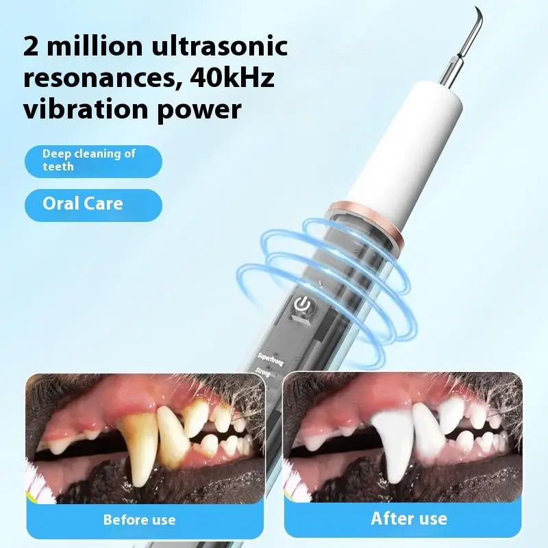 Dog Cat Grooming Smart Dental Ultrasonic Scaler Household Tooth Stone Remover Tooth CleanerTooth Oral Cleaning Tools