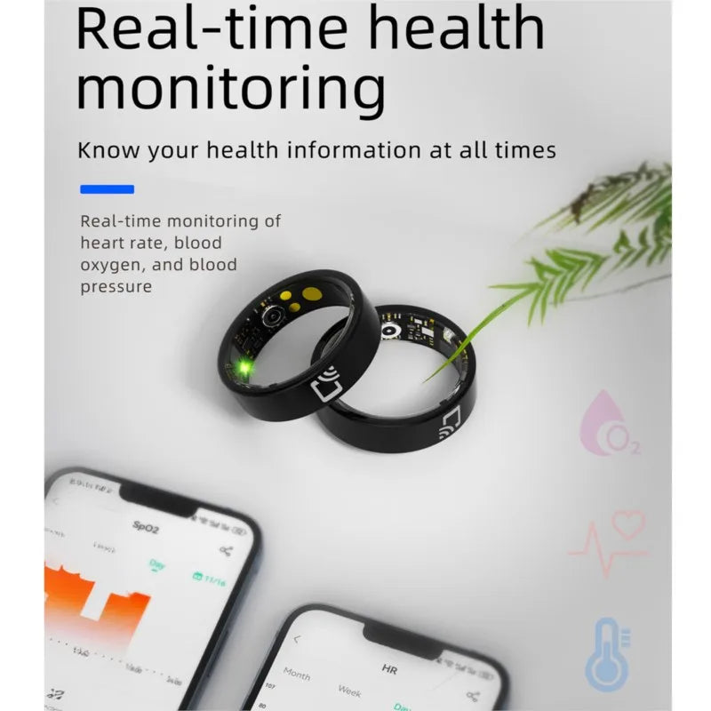 R20 Smart Ring Men Women NFC Access Control Camera Control Sleep Monitor Fitness Tracker IP68 Waterproof Finger Rings
