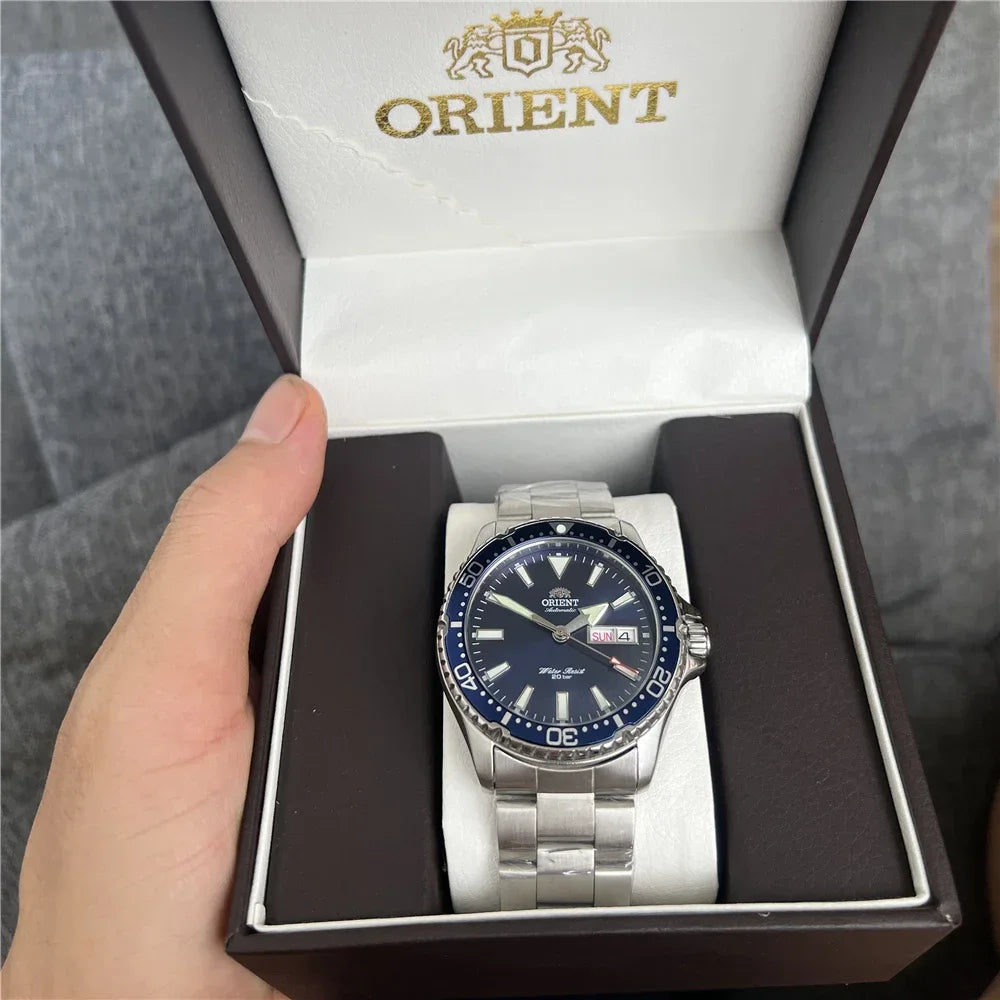 Orient Watch Man Refurbish Japanese Automatic Mechanical Watches 20Bar Waterproof Luminous Sport Watch Stainless Steel Men Watch