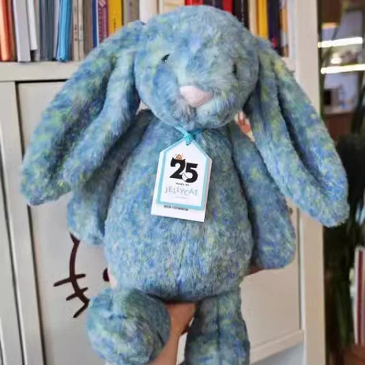 New 30cm Monet Bunny Plush Doll 25th Anniversary New Shy Blue Oil Painting Rabbit Home Decoration Cat And Dog Toy Pet Gift