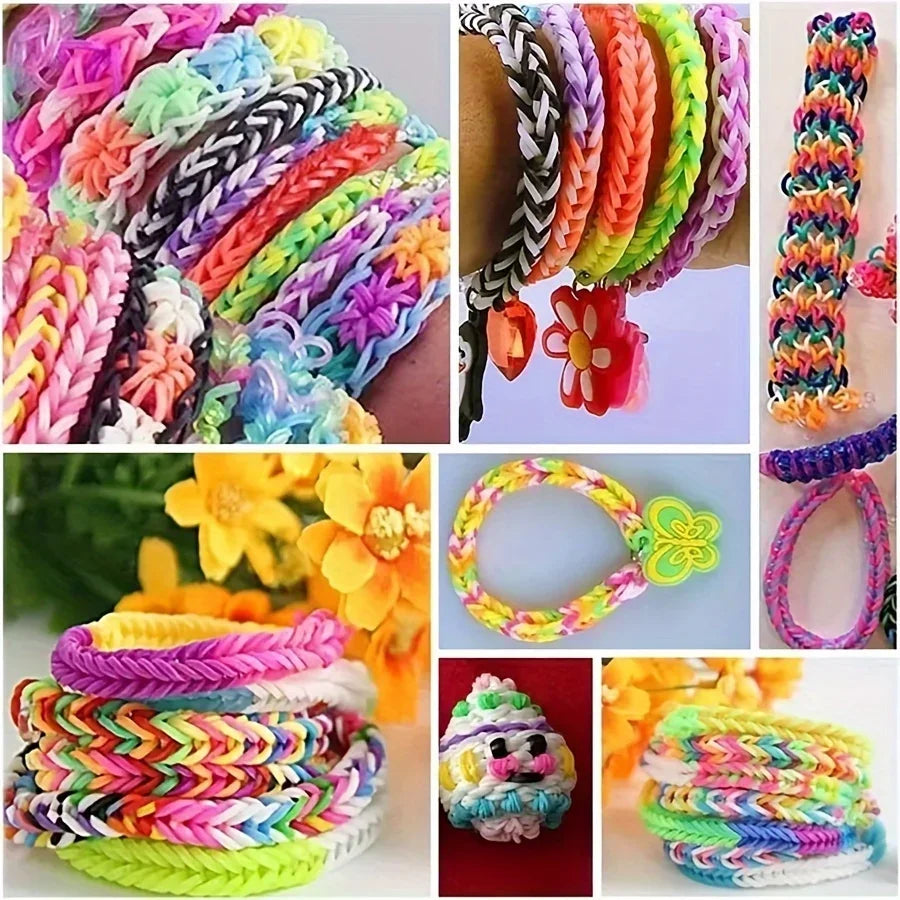 DIY Bracelet Making Kit - 40-Grid Colorful Rubber Bands & Perfect for Jewelry Crafting - Ideal Halloween & Christmas Gift