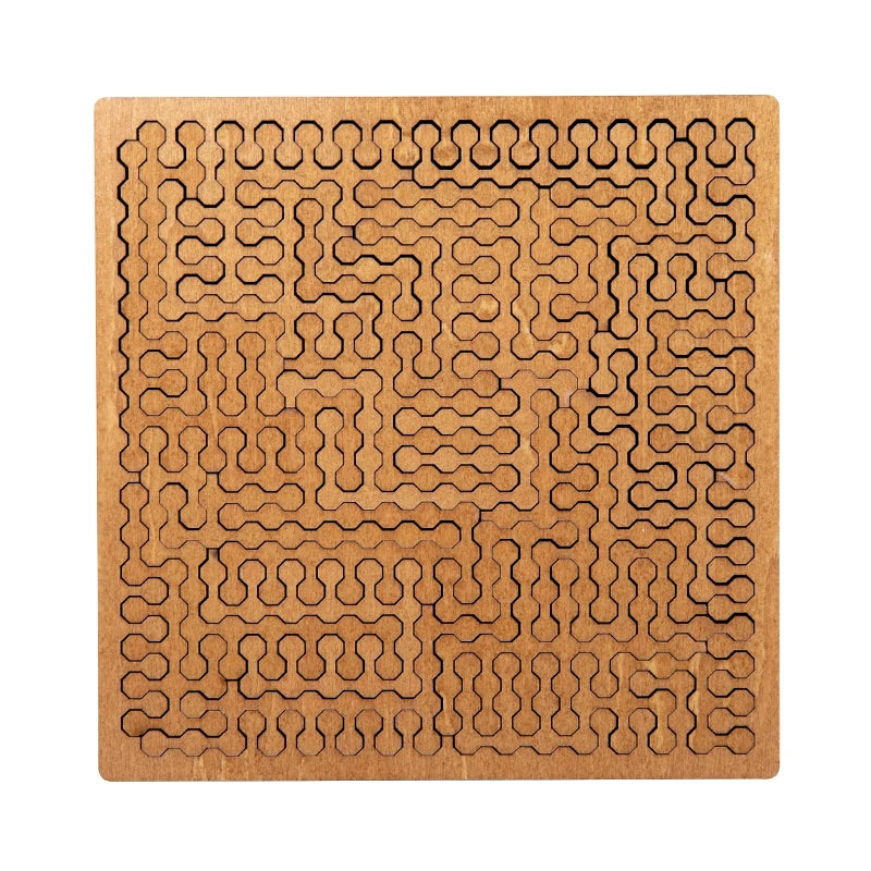 Impossible Wooden IQ Jigsaw Puzzle – 10-Level Brain Teaser Tangram Board Game