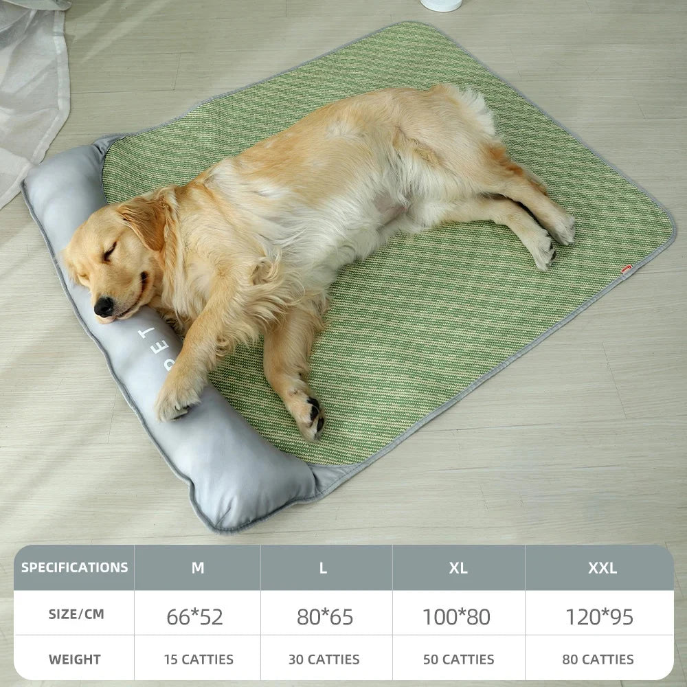 HOOPET Summer Dog Bed Cat Cool Mat Breathable Pet Sleep Ice Cushion for Small Medium Large Dog Cat Pet Cooling Mat Supplies