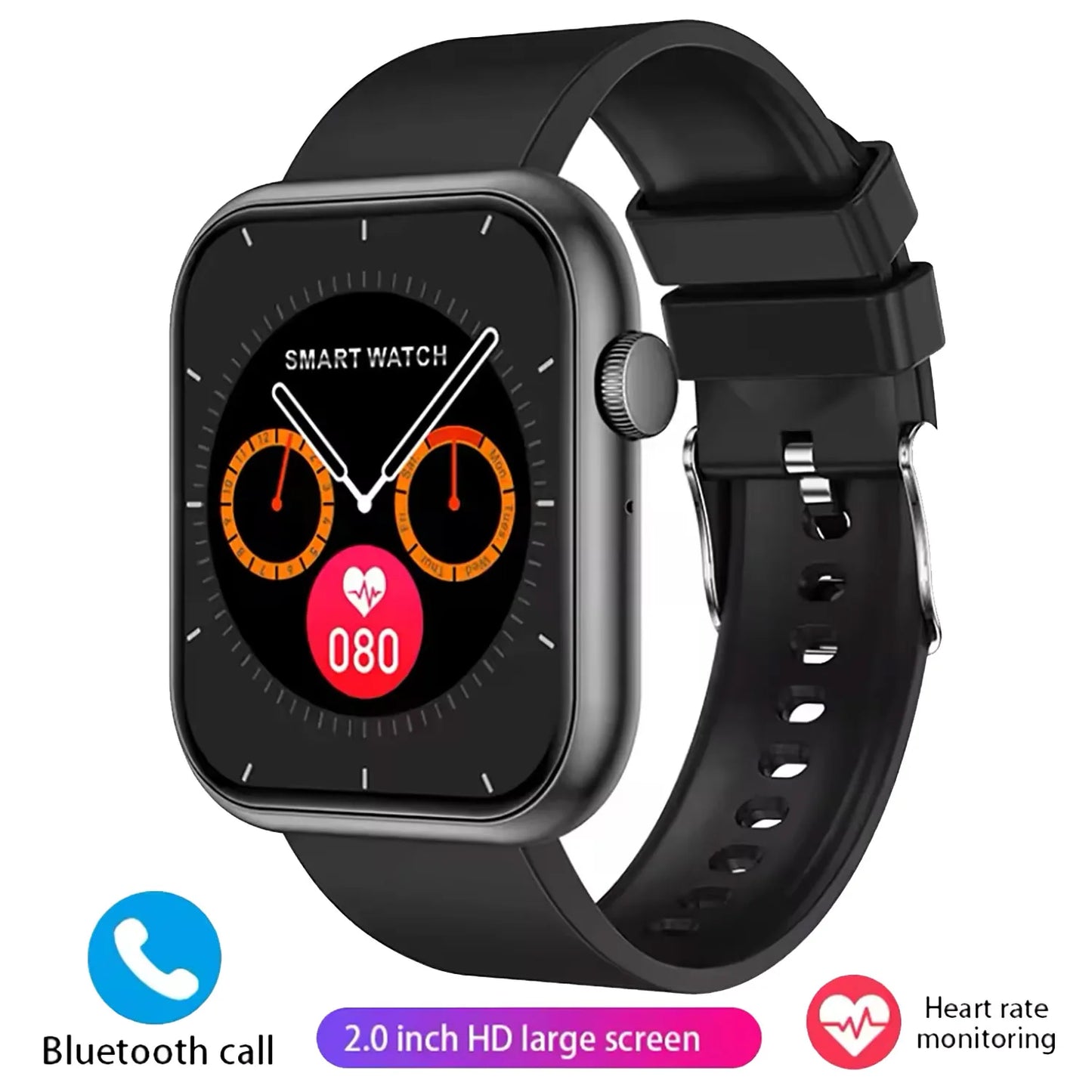 for Ulefone Armor 27T Pro Armor 24 Men Outdoor Smart Watch Bluetooth Call Health Monitoring Sport Fitness Tracking Smartwatch