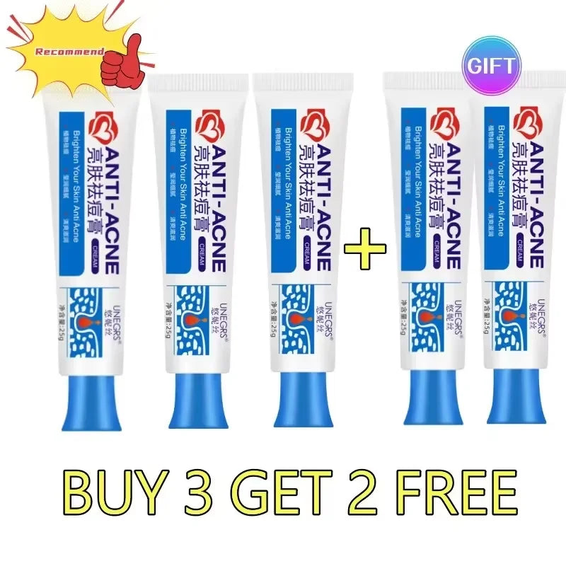 Herbal Acne Removal Face Cream Clears Pimple Scar Black Dots Gel Acne Treatment Shrink Pore Skin Whitening Lightening Ointment