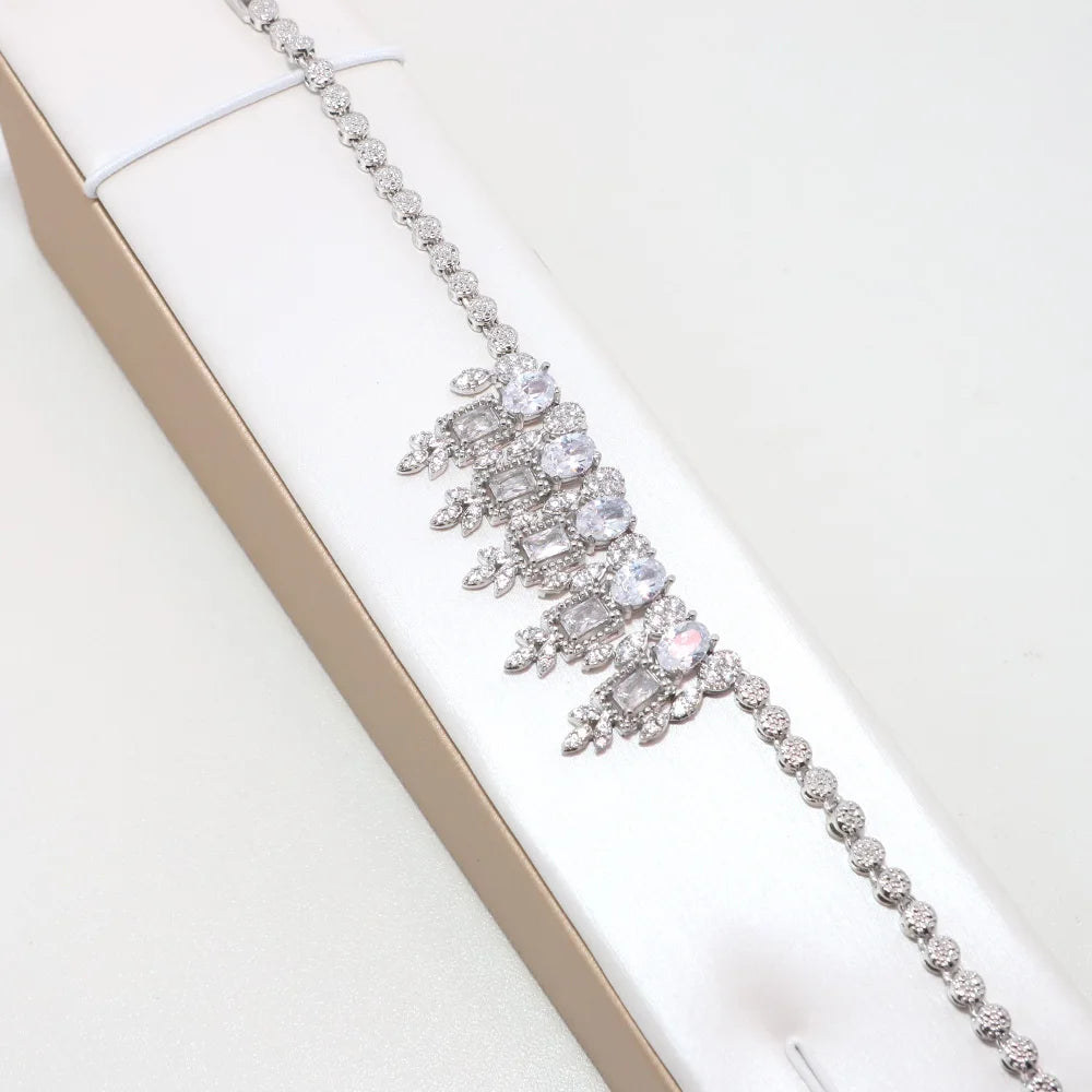 Eiralee 2025 new model cubic zirconia luxury jewelry, including necklaces, earrings, bracelets, open ring sets, and wedding jewe