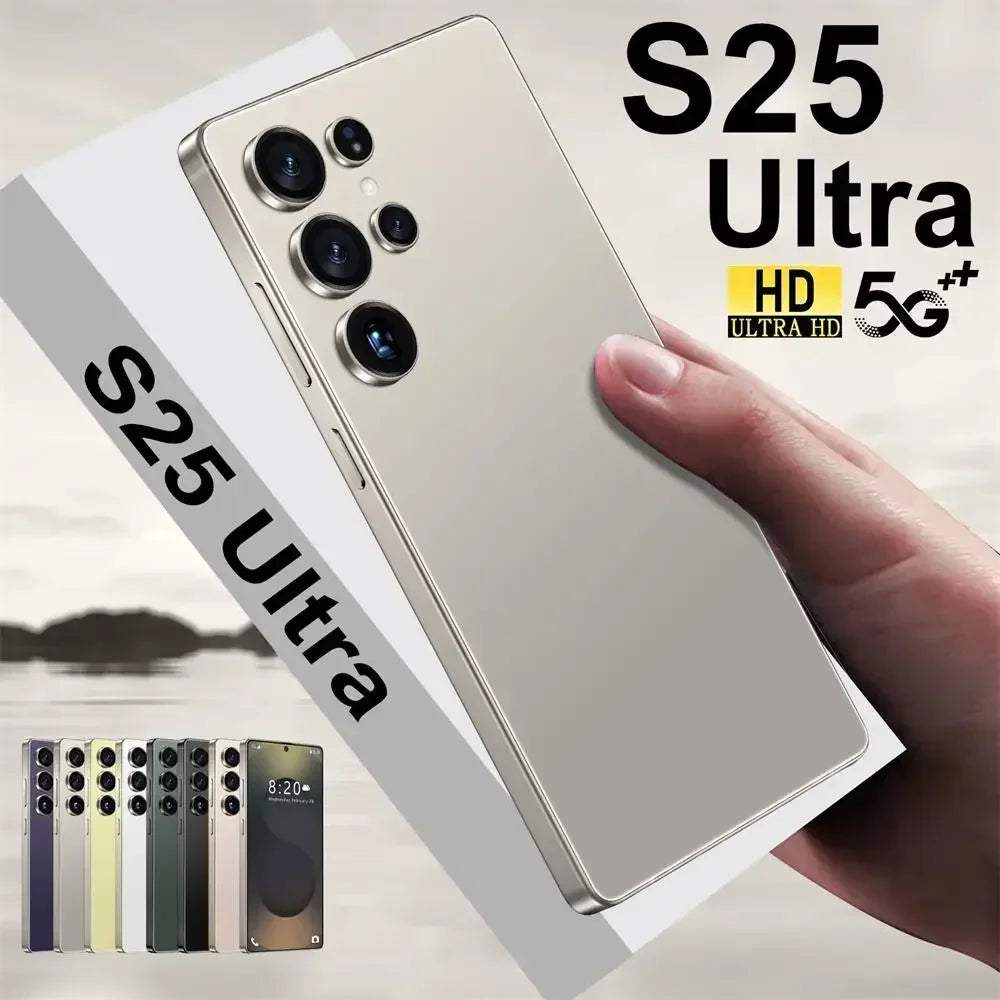 HOT 2025 new S25 Ultra original intelligent 5G dual card dual standby Android 14 system global version 16GB+1TB 8000mAh battery