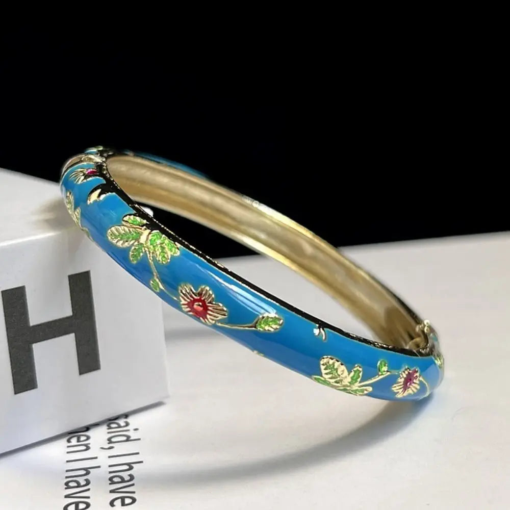 Chinese Women's Hand Bracelet Enamel