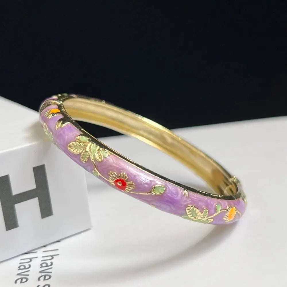 Chinese Women's Hand Bracelet Enamel