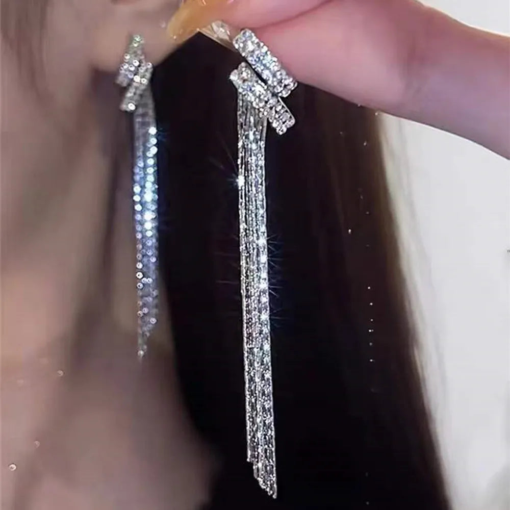 New Fashion Trend Unique Design Elegant Delicate Butterfly Zircon Earrings Women High Jewelery Wedding Party Gifts