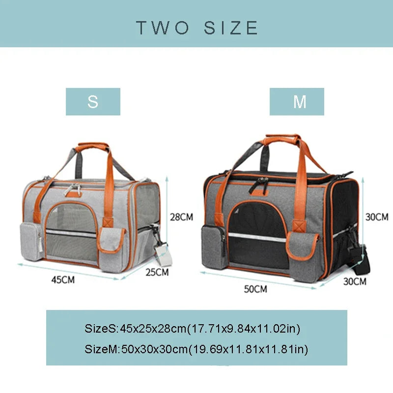 Crossbody Dog Bag Pet Backpack Crossbody Bag Solid Color Multipurpose Shoulder Bag Pet Carrier For Cats Dogs Stuff Dog Carrier