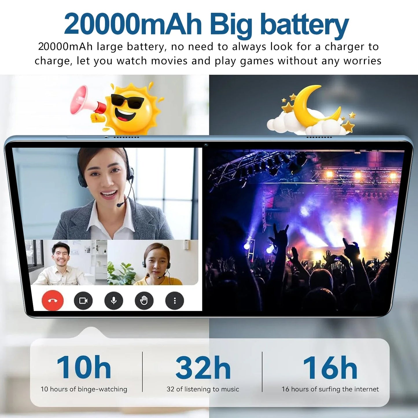 2025 Pad P61 22GB+2TB 11inch Android 14 Ai Powere 20000mAh Snapdragon888 5G HD 4K WIFI Dual SIM Card Bluetooth NEW Tablet PC Tab