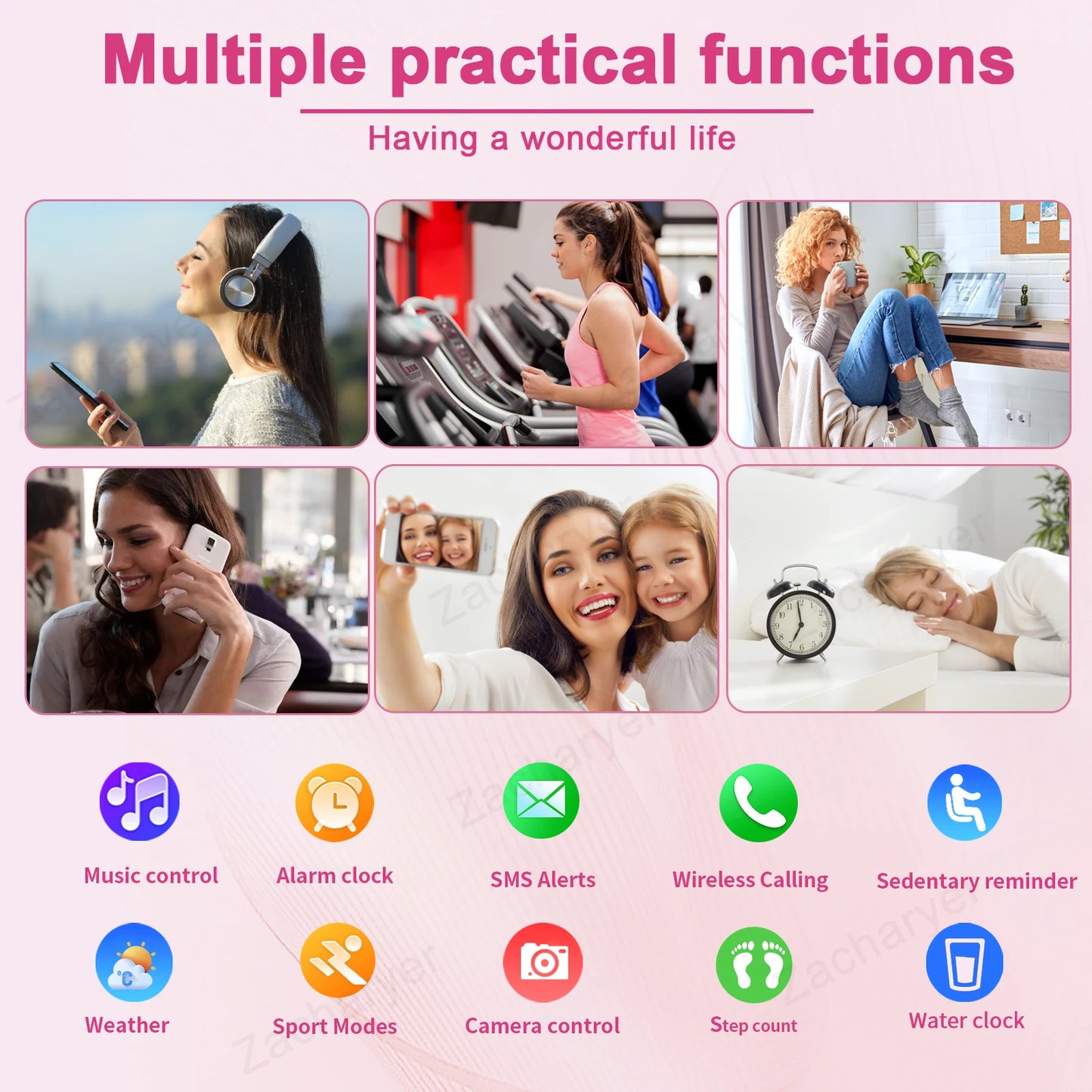 Huawei Style Smartwatch Copy Full Round Smartwatch Bluetooth Call Smart Watch Men Women Fitness Bracelets DIY Faces IOS Android