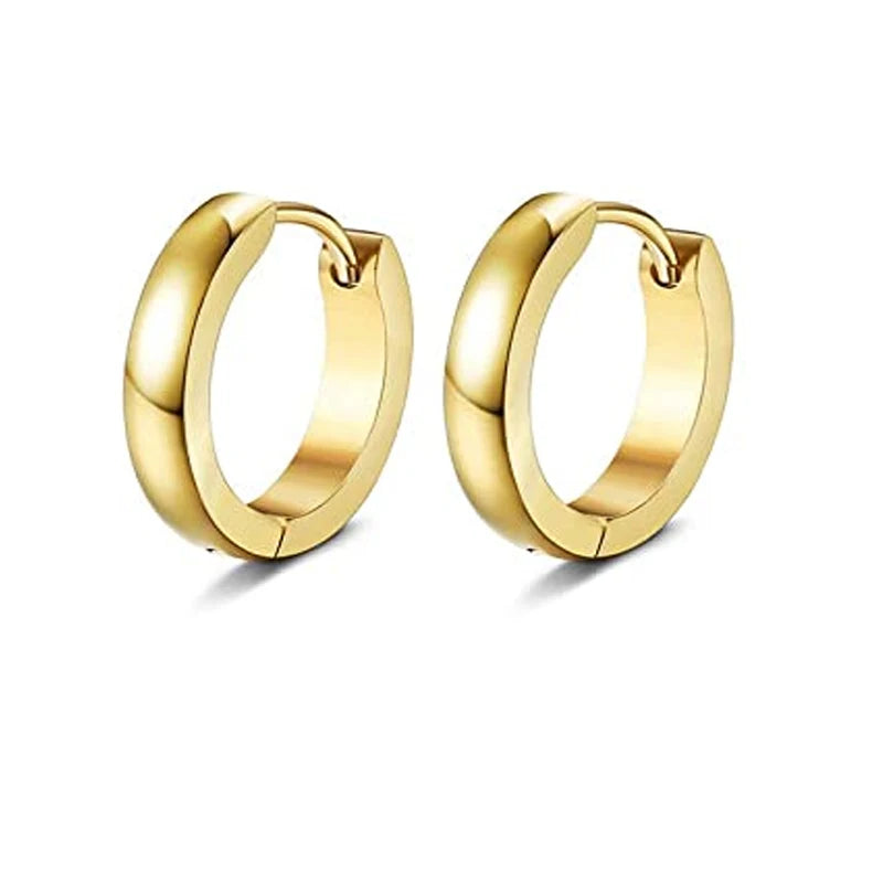 1/9 Pairs Stainless Steel Small Hoop Earrings Set for Men Women Huggie Hoop Earrings Punk style Classic