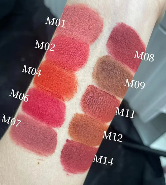 AKF Lip Mud Matte Velvet Soft Mist Lipstick Moisturizing Longlasting High Pigmented Lip Tint Lip Glaze Cosmetics Makeup