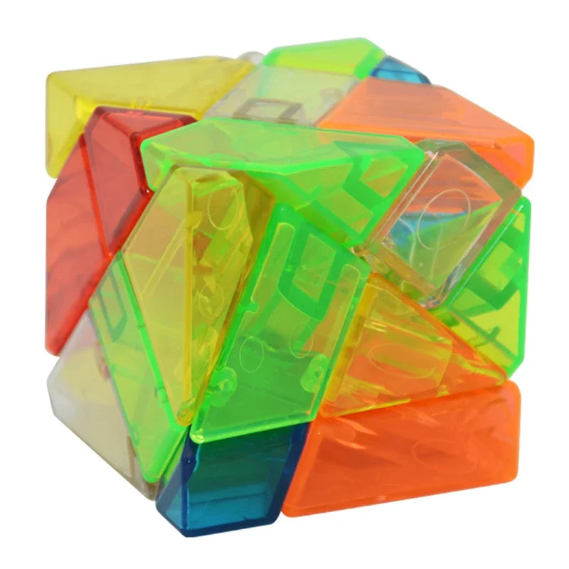 Lefun FangCun Ghost 6cm Cube Magico 3x3 Strange-shape Cube Magic Puzzle Hollow Sticker SpeedCube Educational Toys Ghost Cube