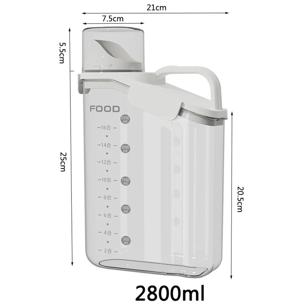 Pet food sealed bucket cat and dog food storage tank freeze-dried anti mold storage box large capacity transparent storage tank