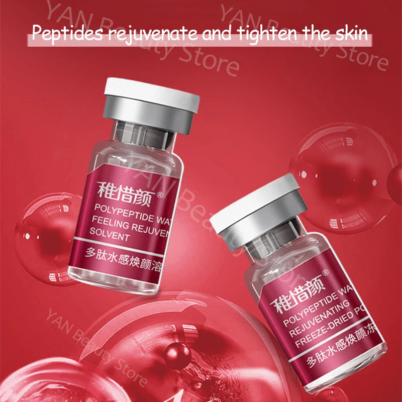 Polypeptide/Hexapeptide/Tripeptide Anti Wrinkle Freeze-dried Powder Set Glossy Skin Radiance Essence Facial Skincare Products