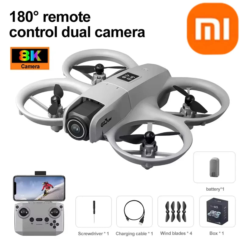 Xiaomi Original GT3 Drone 8K GPS Professional HD Aerial Photography Remote Control Aircraft 5G HD Dual Camera Quadcopter Toy UAV