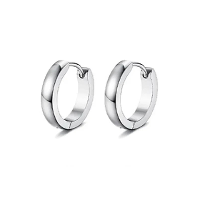 1/9 Pairs Stainless Steel Small Hoop Earrings Set for Men Women Huggie Hoop Earrings Punk style Classic
