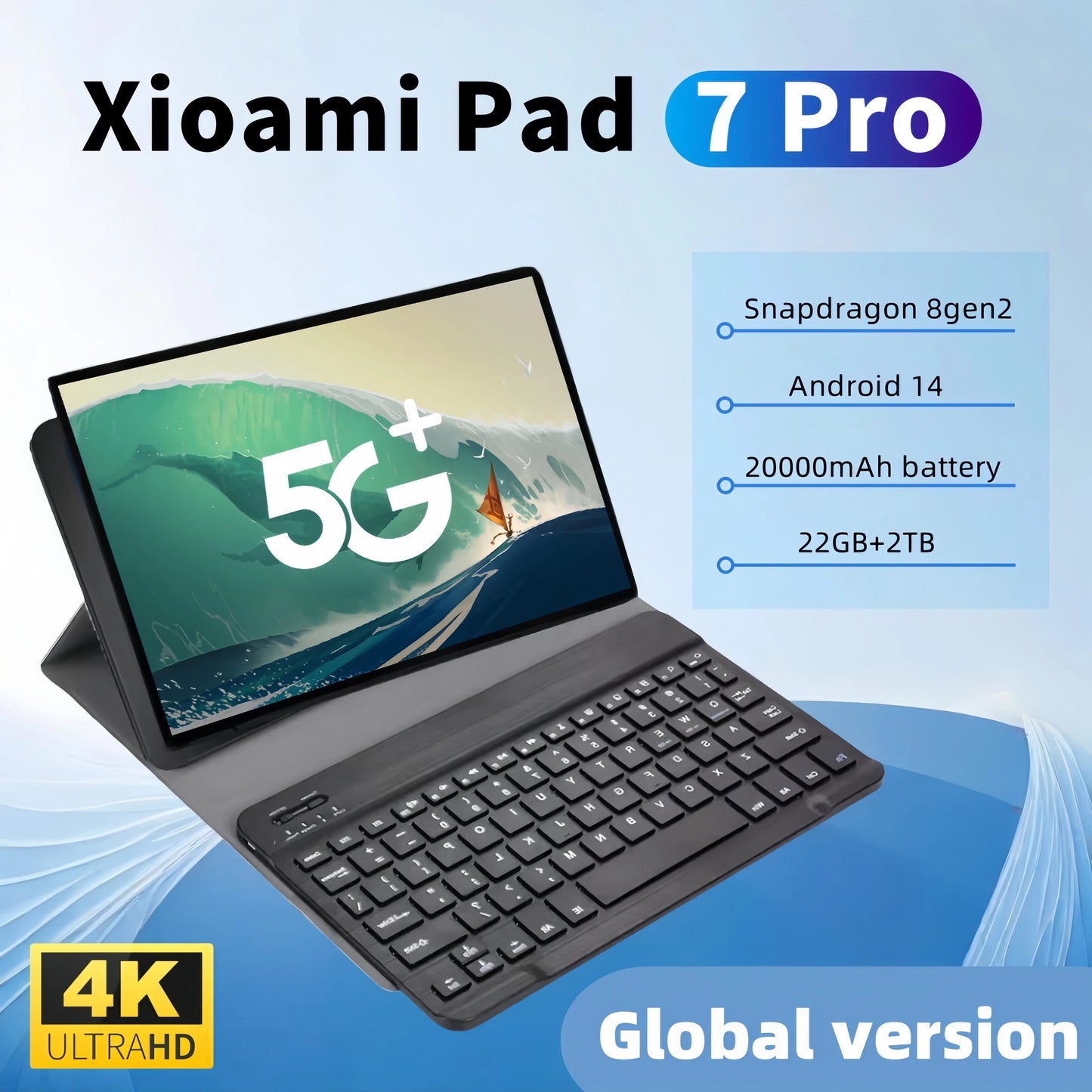 2025 NEW Original MI Pad 7 Pro Tablet 11inch Snapdrago 8gen2 HD 4K Android 14 22GB+2T 20000mAh 5G Dual SIM WiFi GPS Tablet PC
