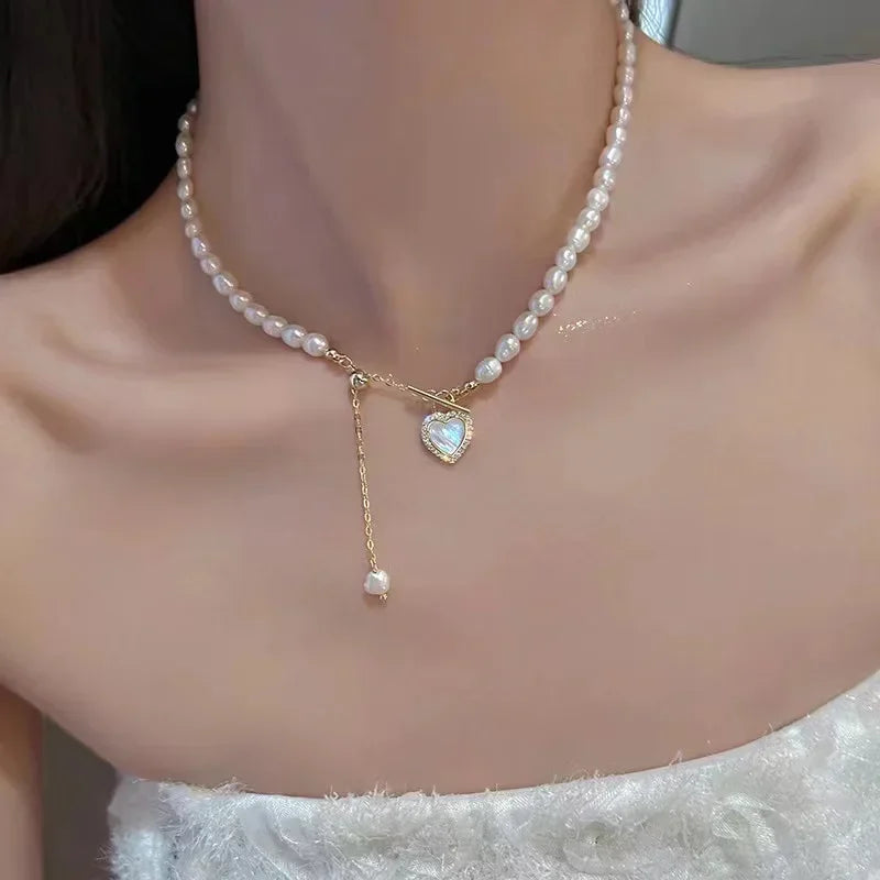 New Black Crystal Beaded Double Layer Necklace for Women Personalized Fashionable Daily Accessories Party Jewelry Birthday Gifts