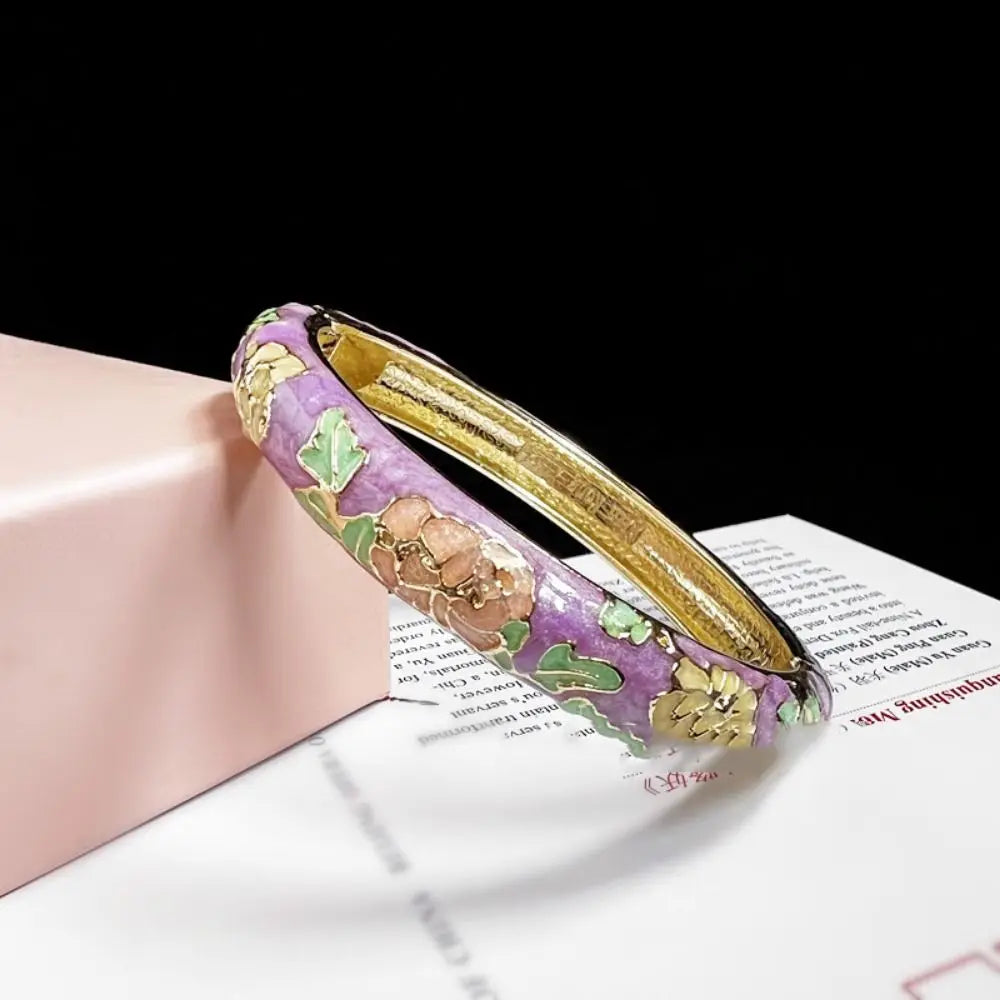 Chinese Women's Hand Bracelet Enamel
