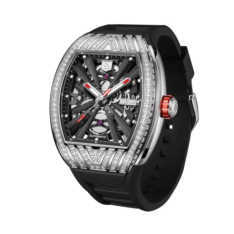 Carnival Brand IW High End Series Fashion Tonneau Dial Mechanical Watch Men 50M Waterproof Luxury Imported Movement Mens Watches