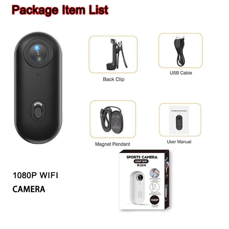4K UHD Small Vlog Wireless Camera Home Photography Super Mini WiFi Recorder Action Cam Compatible Portable Electronic Gadgets