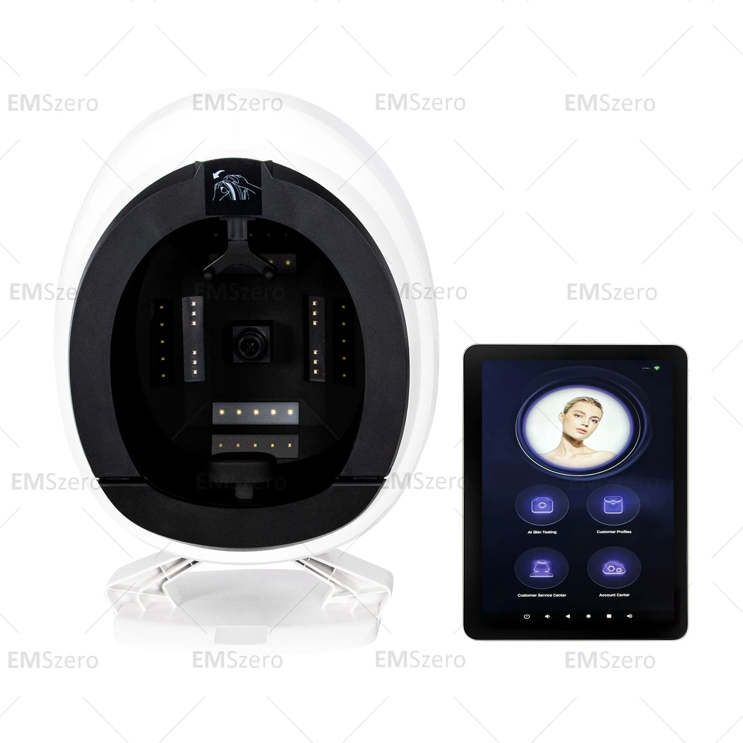 3D Professional Facial Skin Analyzer With High-definition Imaging Technology For Facial Moisture Detection And Moisture Ratio