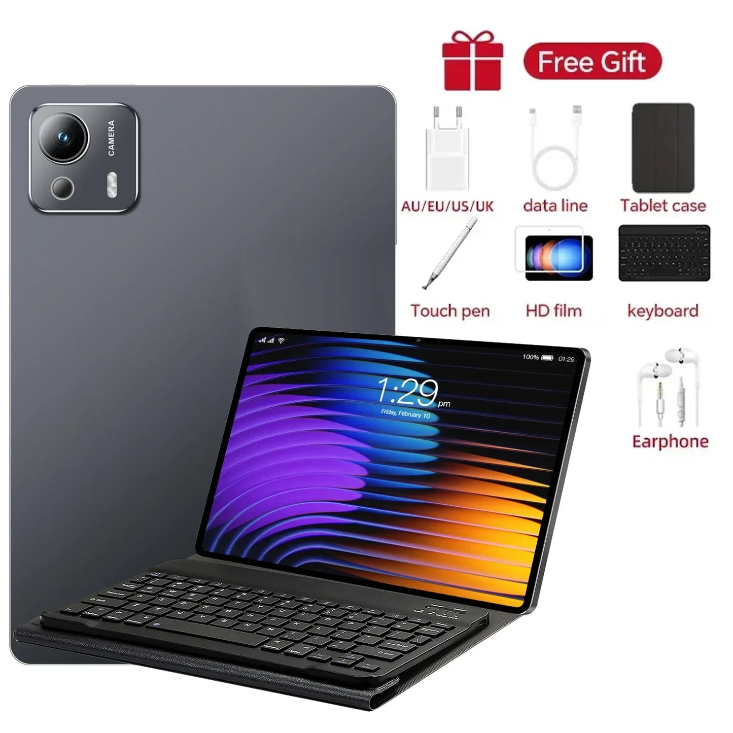 Global Edition Original Pad 7 Ultra Tablet Snapdragon 8th Generation 3 Android15 22GB+2TB 5G Dual Card 10 Core 20000mAh WiFi Tab