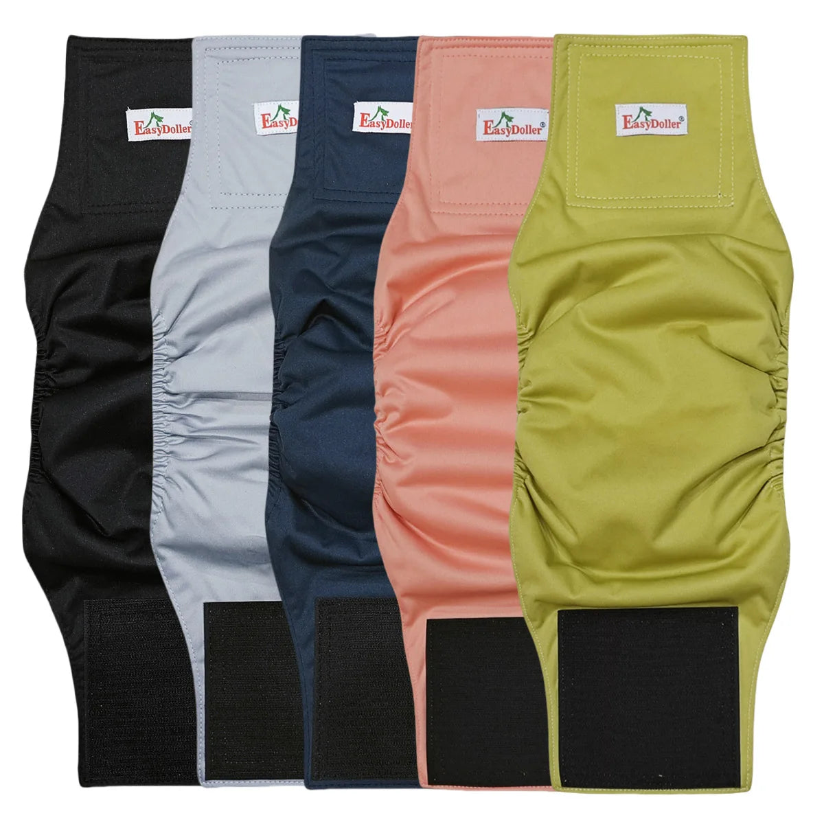 5PCS Washable Male Dog Diaper Comfortable Adjustable Nappy Belly Band Wrap Pee Pant Pet Dogs Leak Proof Sanitary Pants Diapers