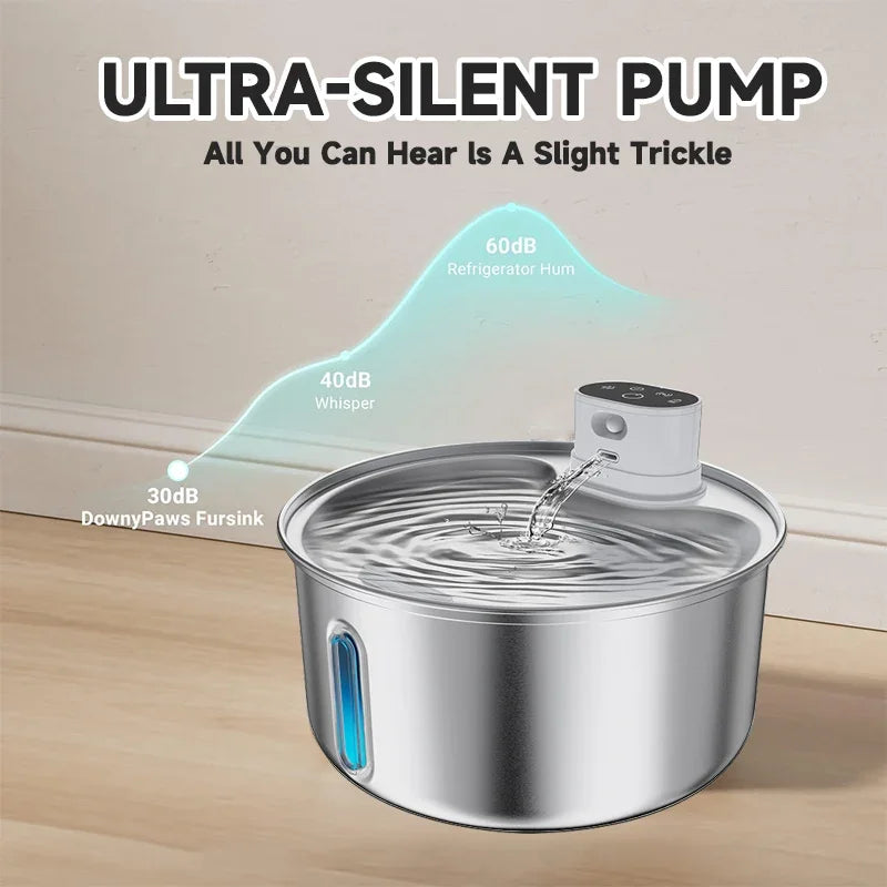 5.5L Wireless Charging Automatic Water Fountain Intelligent Pet Water Dispenser With Filter Drinking Fountain For Cats Dogs