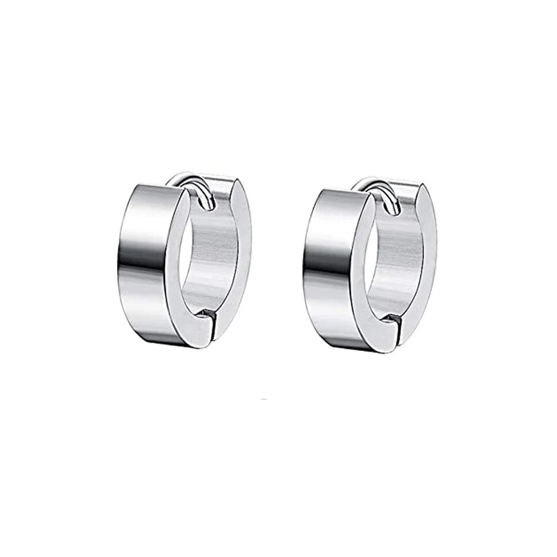 1/9 Pairs Stainless Steel Small Hoop Earrings Set for Men Women Huggie Hoop Earrings Punk style Classic