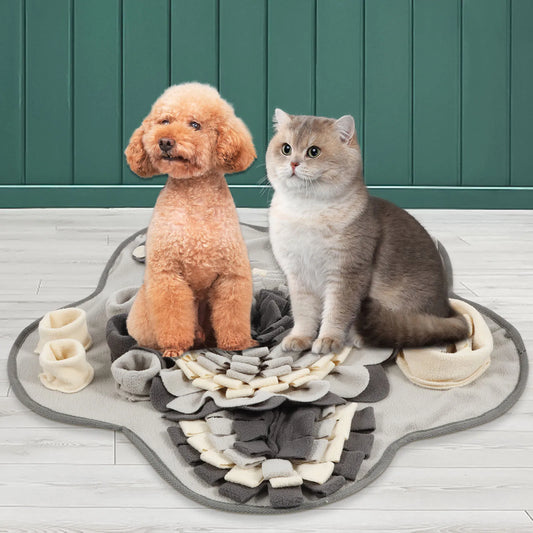 Dog Snuffle Mat Pet Toys Interactive Training Sniff Natural Feeding Mat Squeaker Dog Treat Relieve Pressure Snuffle Toys