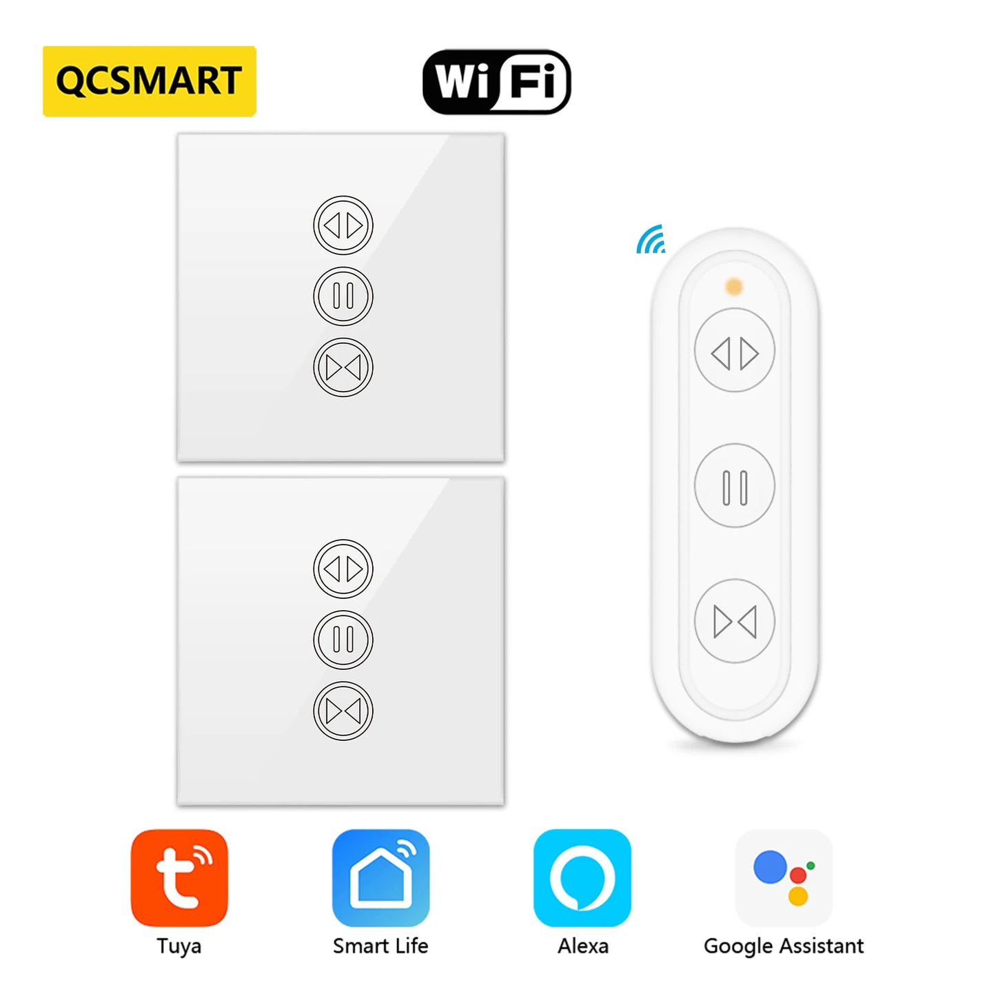 Tuya Smart Life EU WiFi Curtain Switch for Electric Motorized Blinds with Remote Control Google Home Alexa Voice Control DIY
