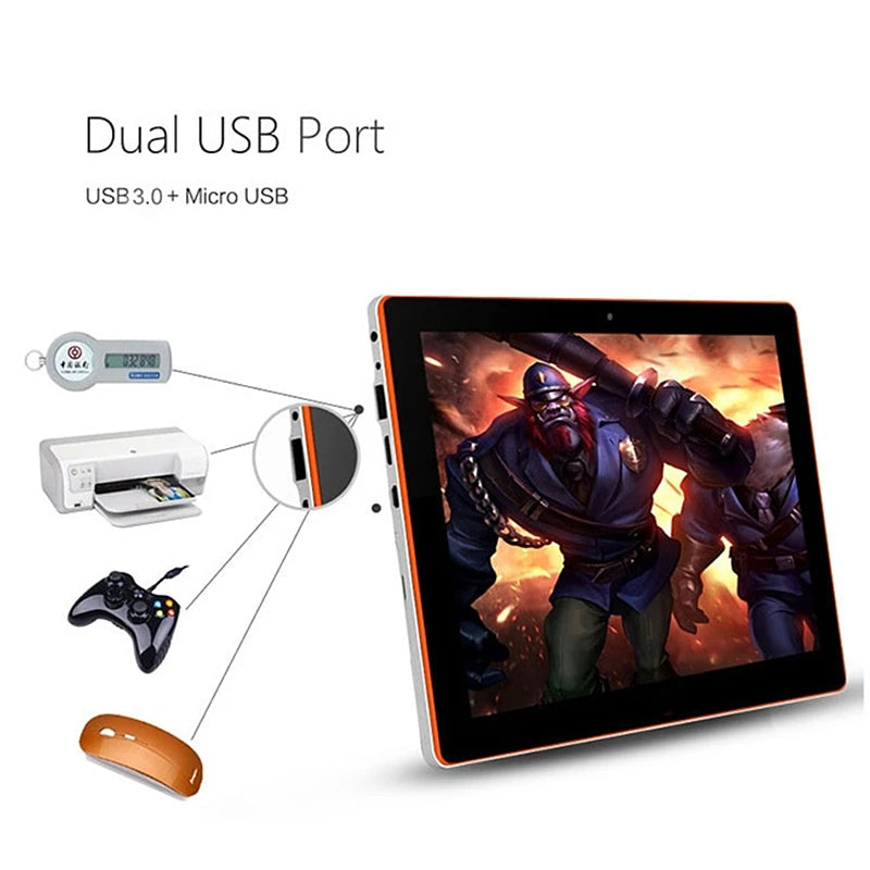 32Bit 10.6" Windows 10 Tablet PC 2GB RAM 32GB ROM X5 Z3735F Quad Core 1.33-GHz 1366 x 768 Pixel WIFI HDMI 6600mAh