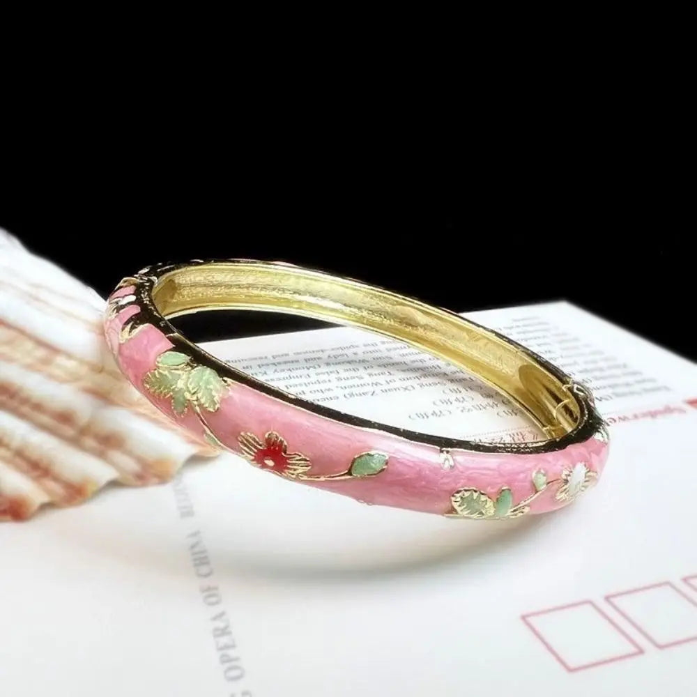 Chinese Women's Hand Bracelet Enamel