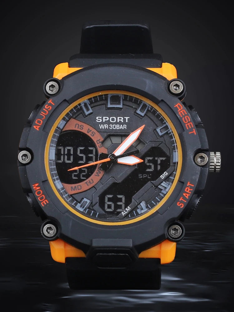 Men Mechanical Wristwatch Waterproof Automatic LED Watch Men Mechanical Watches World Time Stop Time AlarmRelogio Masculino
