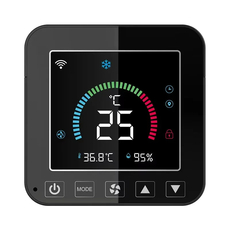 Tuya WiFi Smart Air Conditioner Controller Temperature Humidity Infrared Controller USB Power LCD Touch Screen Google Home Alexa