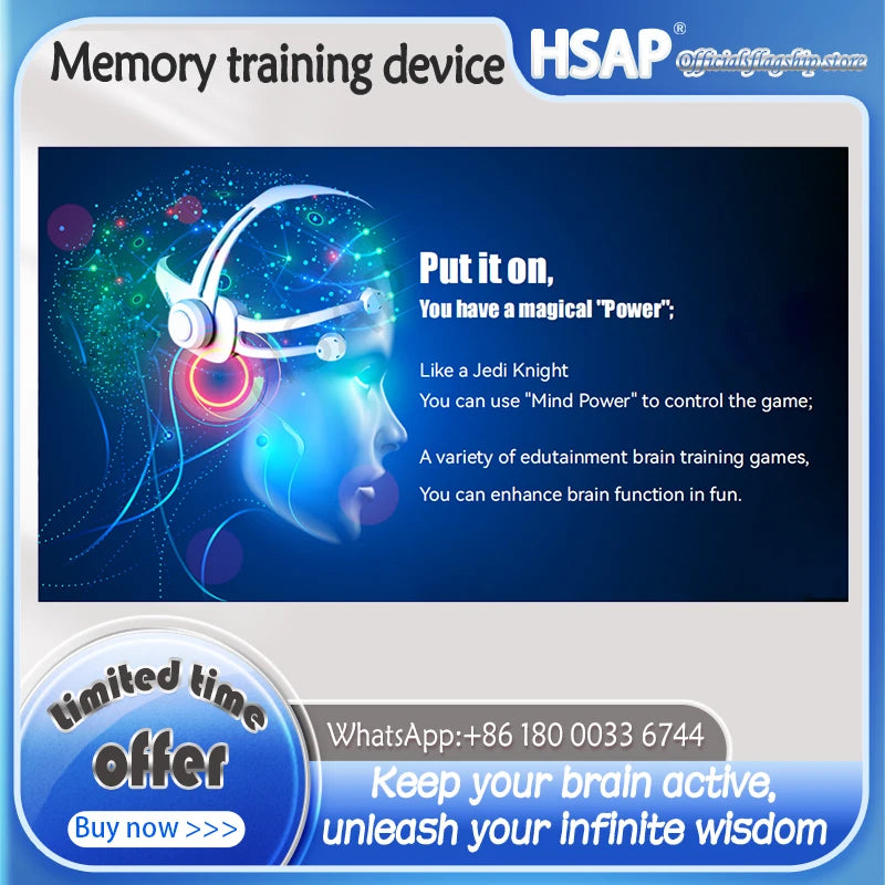 Portable memory training device Children/student brain development device for Alzheimer's prevention and treatment