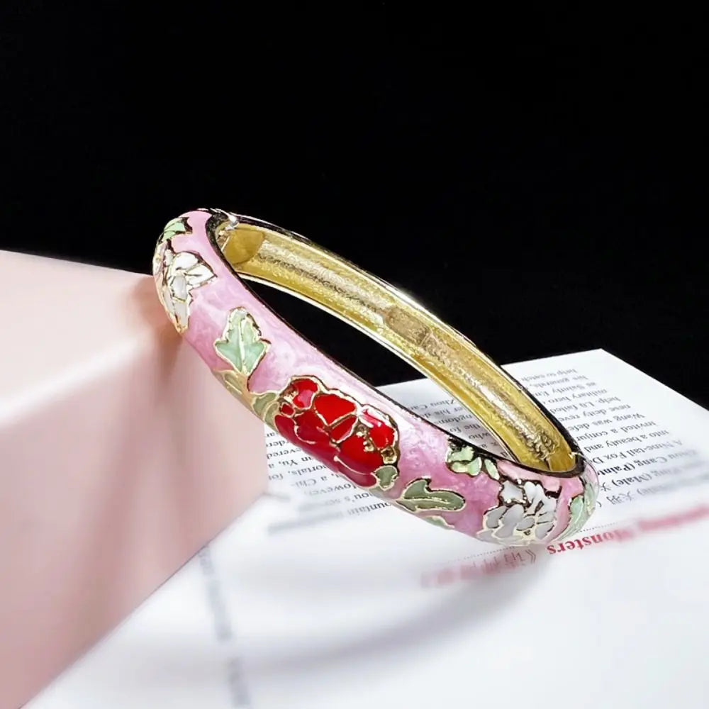 Chinese Women's Hand Bracelet Enamel