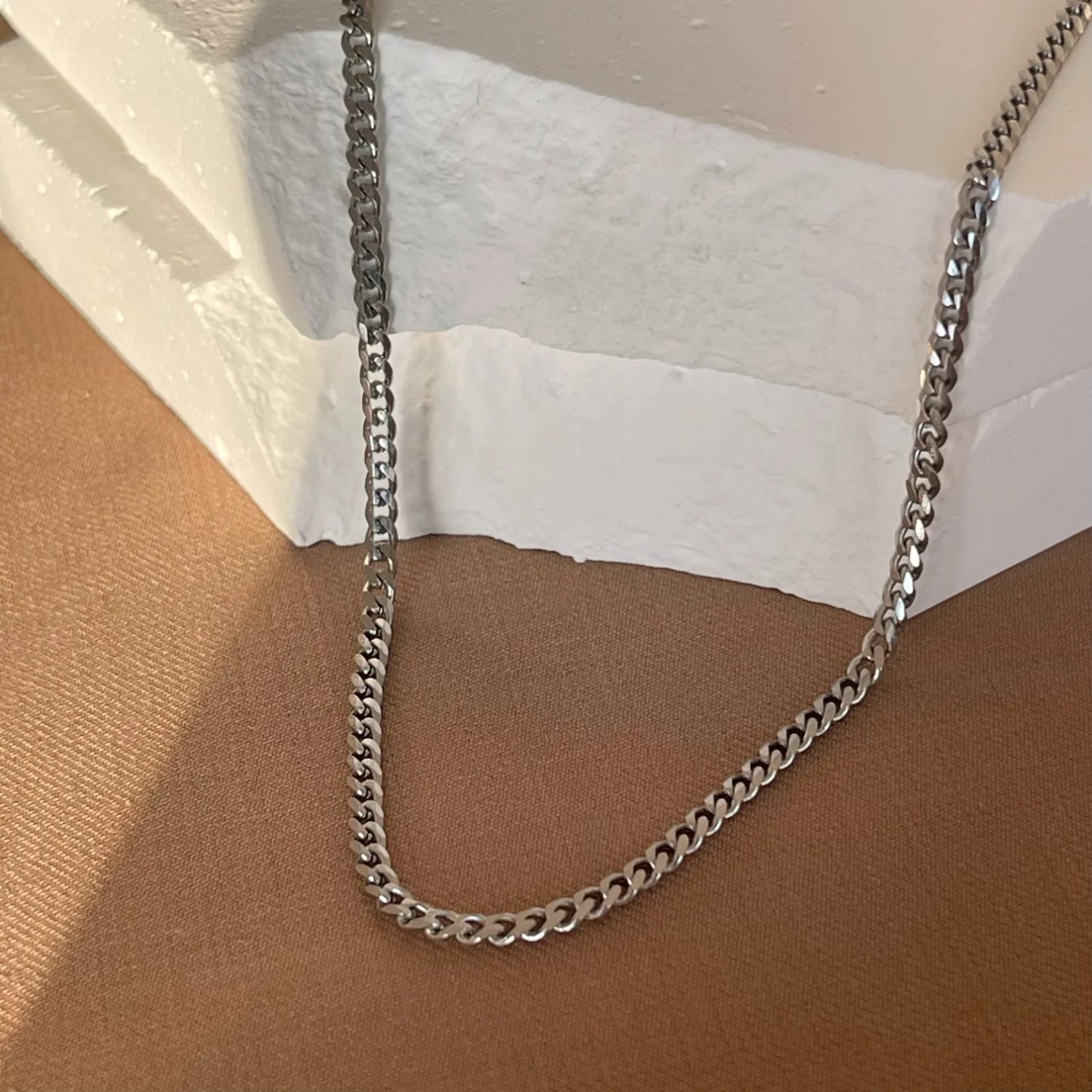 3/5/7mm Stainless Steel Punk Cuban Chains Necklace for Men Women Gold Silver Color Choker Metal Collar Jewelry Fashion Gift
