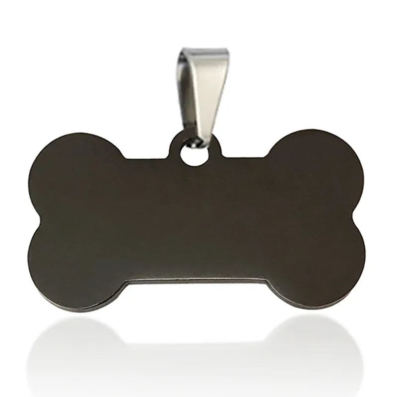 Personalized Dog Tag Necklace Custom Stainless Steel Name Engraved Identity Tag For Dog Collar Anti Loss Pet Nameplate Pendant