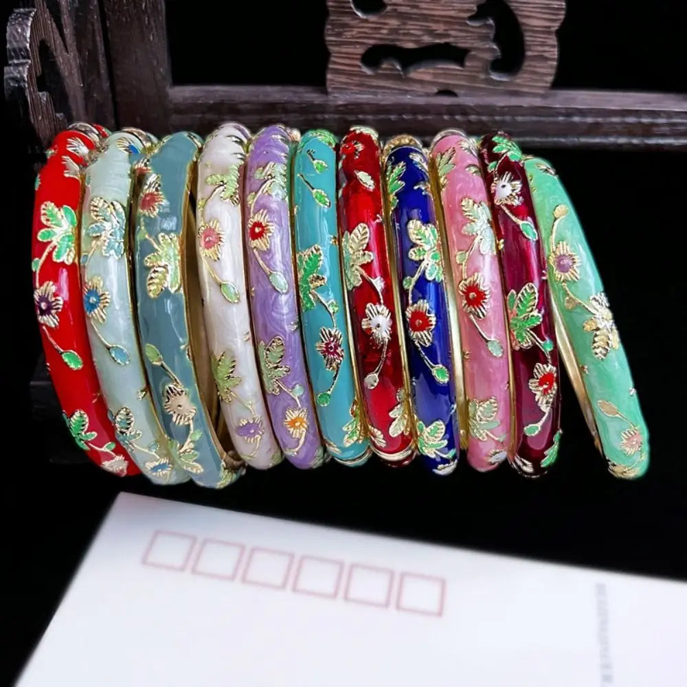 Chinese Women's Hand Bracelet Enamel