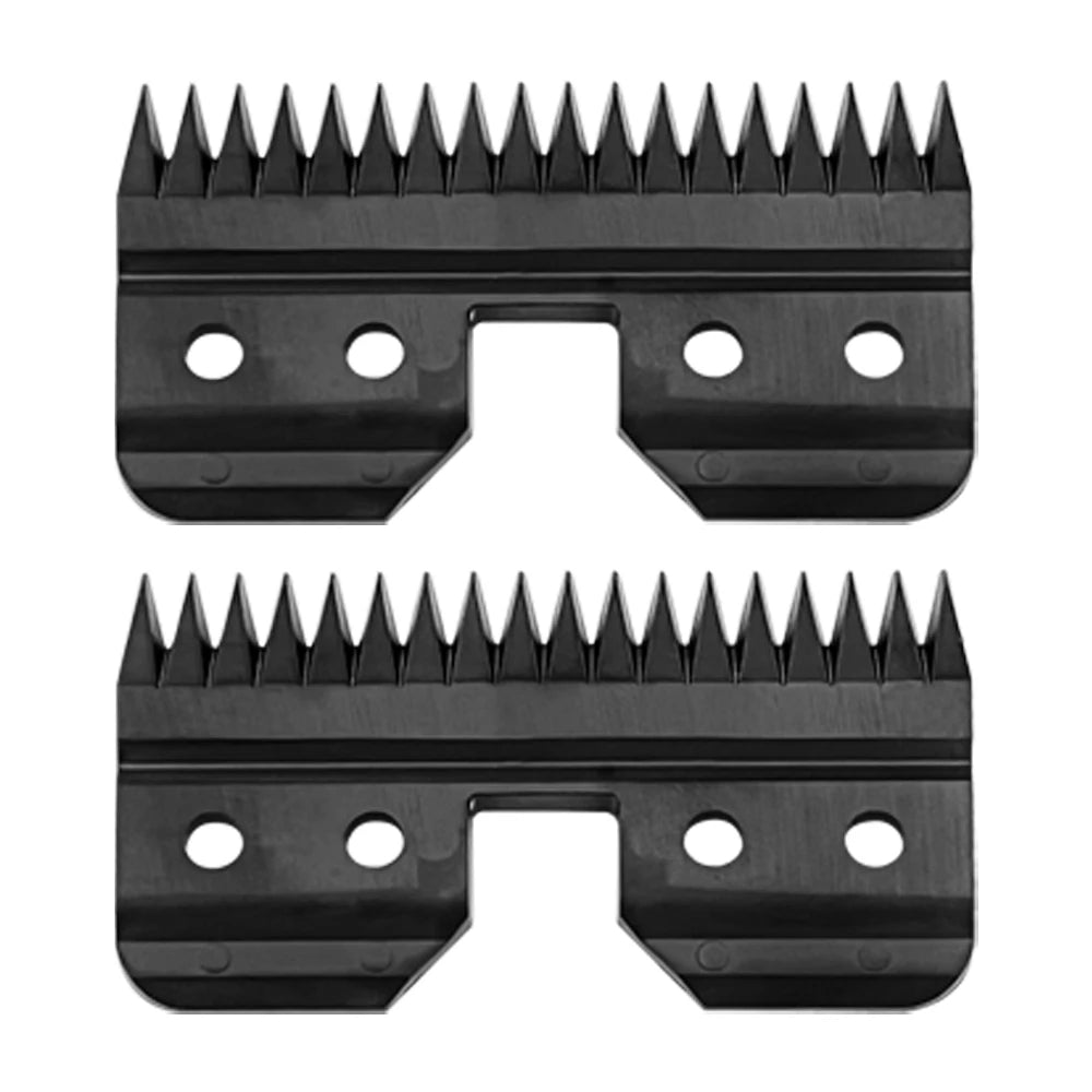Black Detachable Pet Dog Grooming Clipper Stainless Steel Blades Set,Compatible with Andis,Oster A5,Wahl KM10 Series Clippers