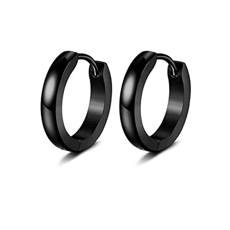 1/9 Pairs Stainless Steel Small Hoop Earrings Set for Men Women Huggie Hoop Earrings Punk style Classic