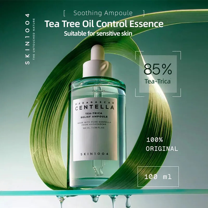 Korean Centella Tea-Trica BHA Foam Cleanser Purifying Toner Face Ampoule Serum and B5 Cream Relief Skincare Beauty Products Set