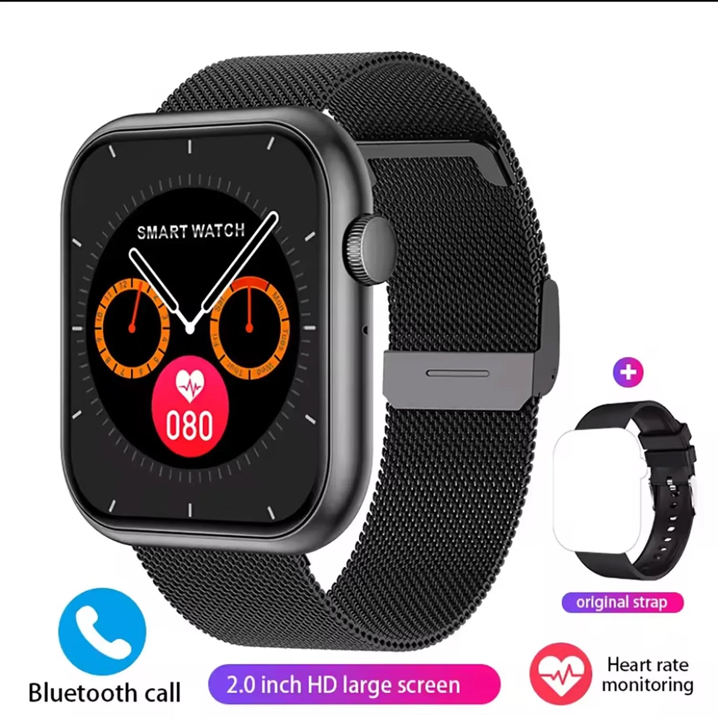 for Ulefone Armor 27T Pro Armor 24 Men Outdoor Smart Watch Bluetooth Call Health Monitoring Sport Fitness Tracking Smartwatch